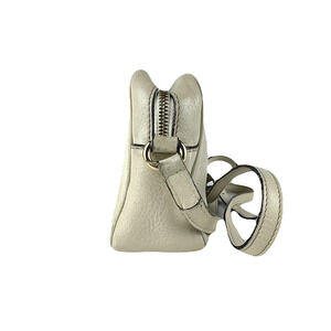 Gucci Gold Ivory White Crossbody Leather Shoulder Bag